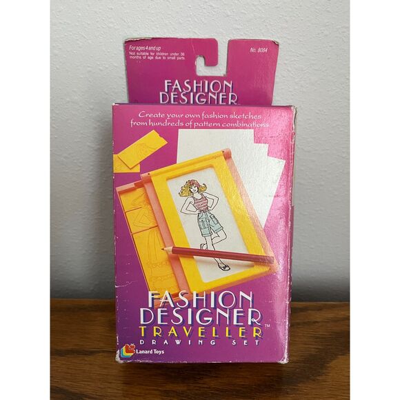 Vtg - Lanard Toys - Fashion Designer Traveler Drawing Set - 1992 - Picture 1 of 7